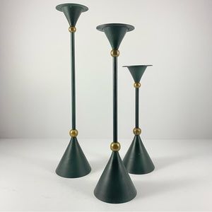 Metal Candlestick Holder Set